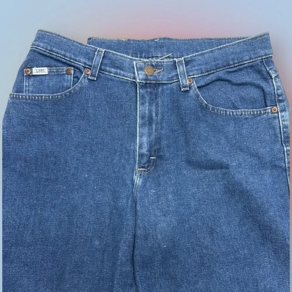LEE Women’s 14 Petite SLIM HIGH RISE Blue Jeans